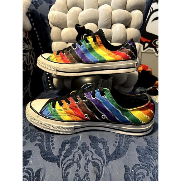Converse Chuck Taylor Pride Rainbow Stripes Sneakers Size 11.5/EU 43 - Picture 2 of 11